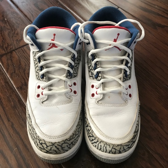 Nike Air Jordan Retro 3 True Blue - Picture 2 of 3